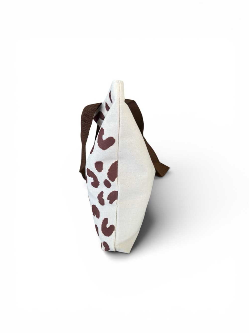 Hello Kitty Canvas Tote Bag – Brown & Cream Animal Print - Picture 2 of 7